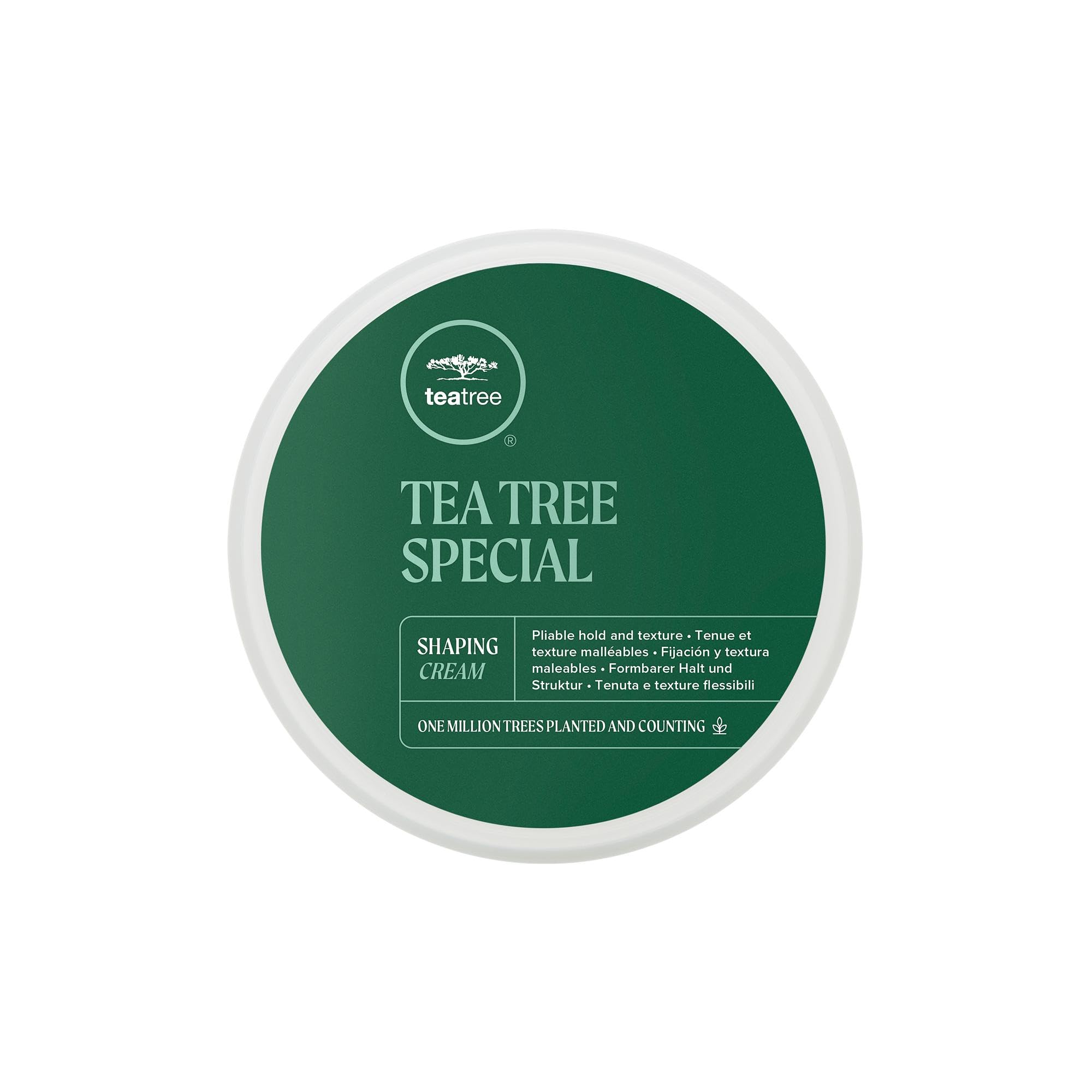 Tea Tree front tube showing label and compact 3 oz size benefit