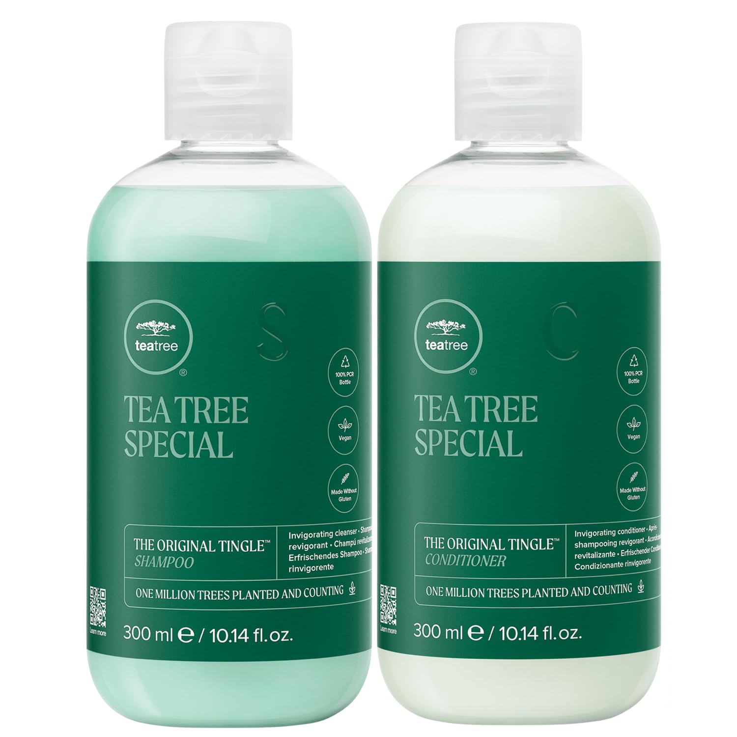 Tea Tree brand front packaging of the trio set showing festive ornament and product labels