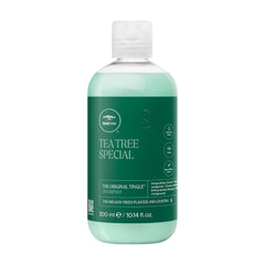 Tea Tree front bottle showing label and 10.14 fl oz size, brand refreshes scalp