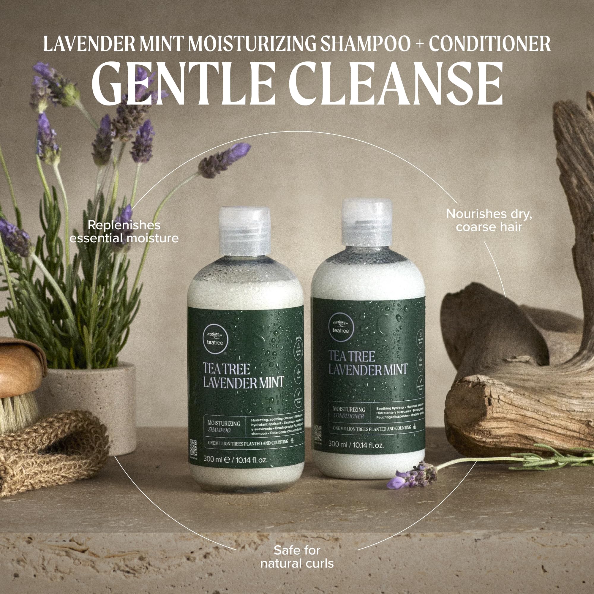 Tea Tree creamy conditioner texture close-up demonstrating richness
