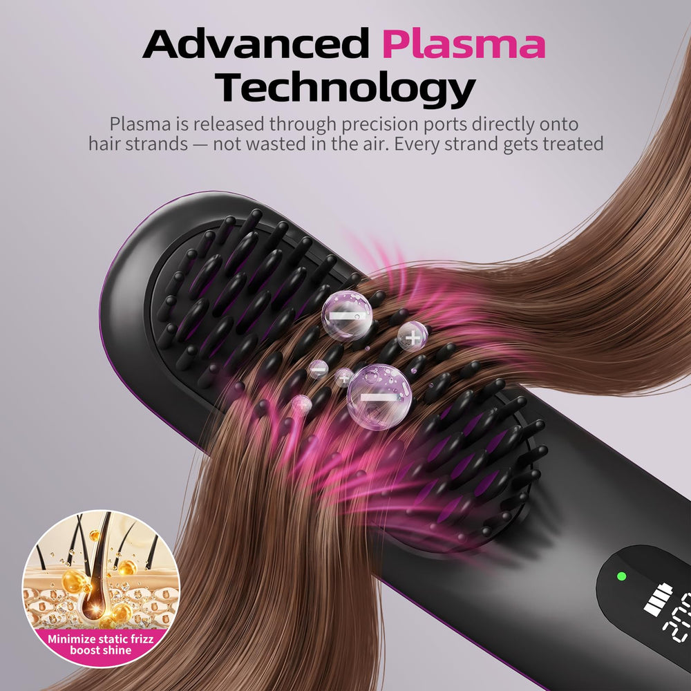 Teaifa close-up of precision plasma nozzles highlighting targeted frizz reduction