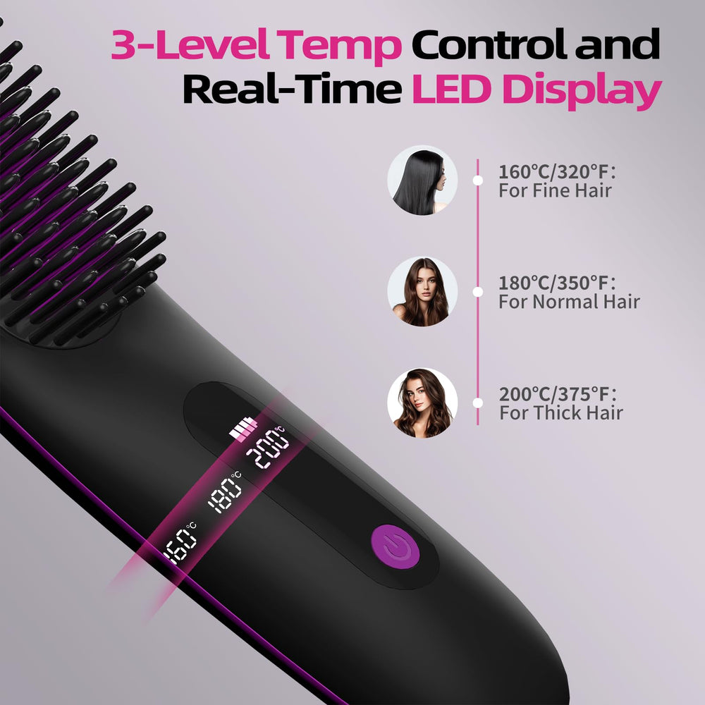 Teaifa curved brush lifting roots to create natural volume without flattening hair