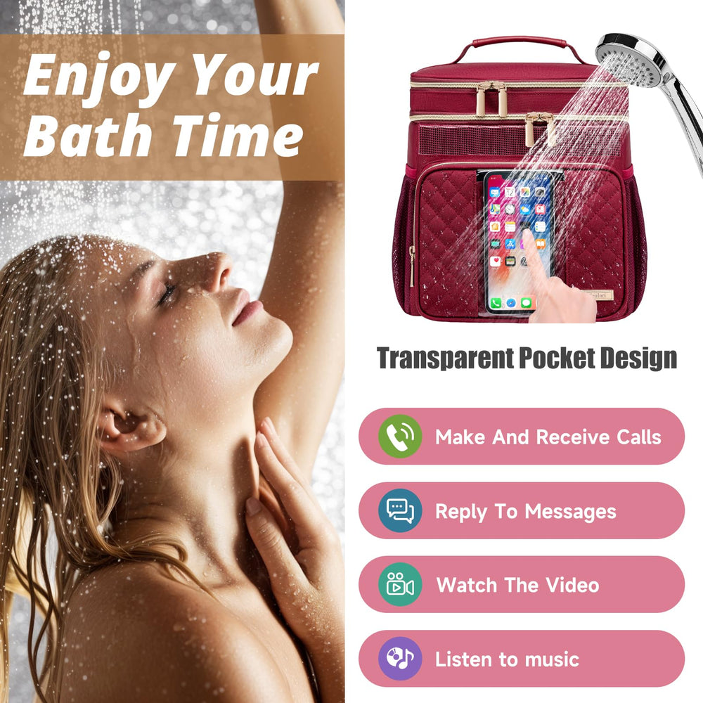 Tealari transparent phone pocket in use protecting device while viewing or calling