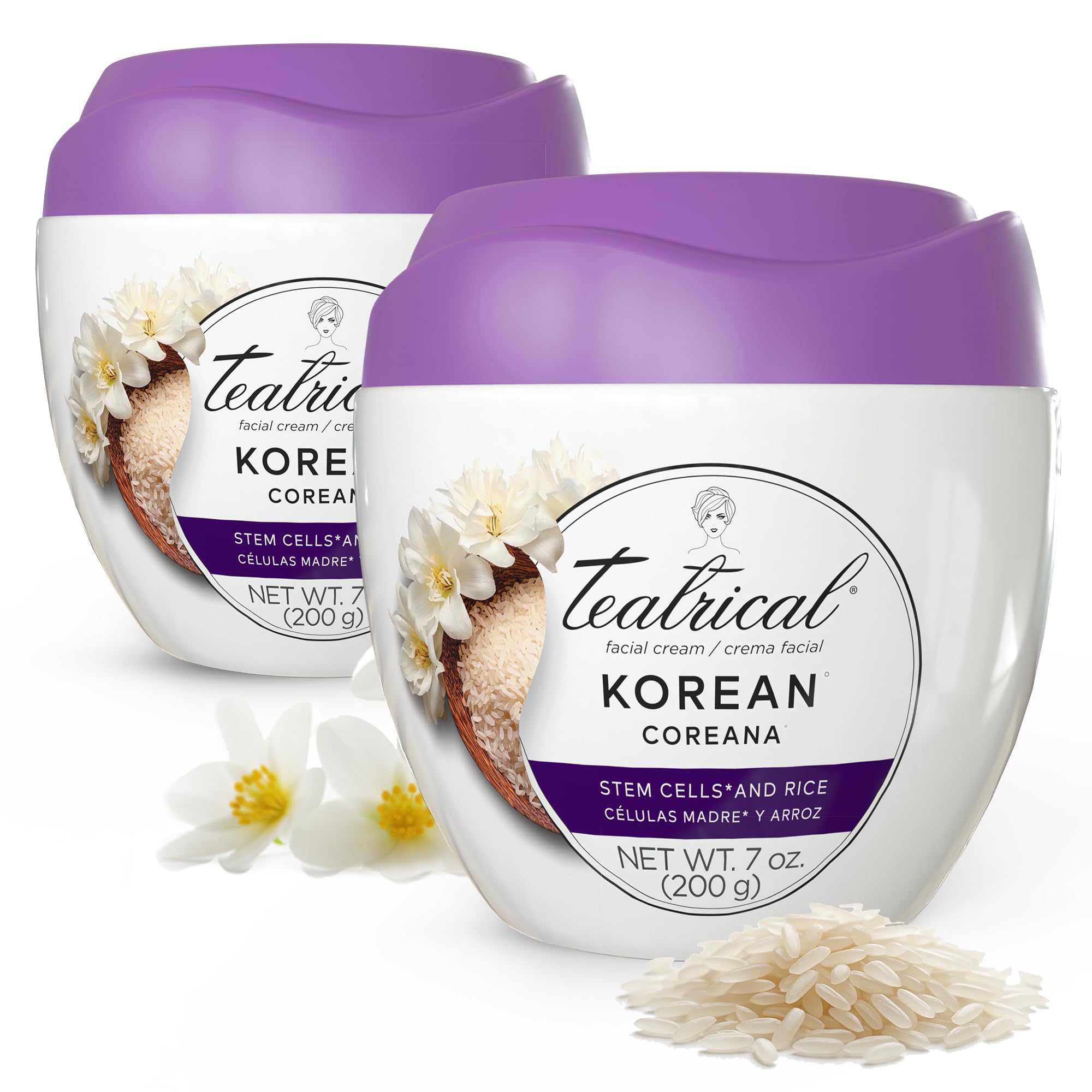 TEATRICAL front packaging showing dual 7 oz jars and product clarity benefit