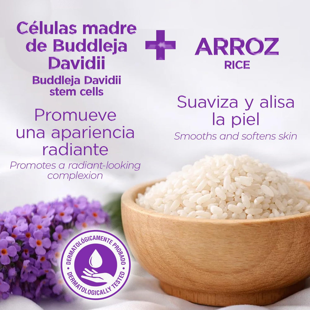 TEATRICAL rice extract close-up emphasizing brightening and softening effect
