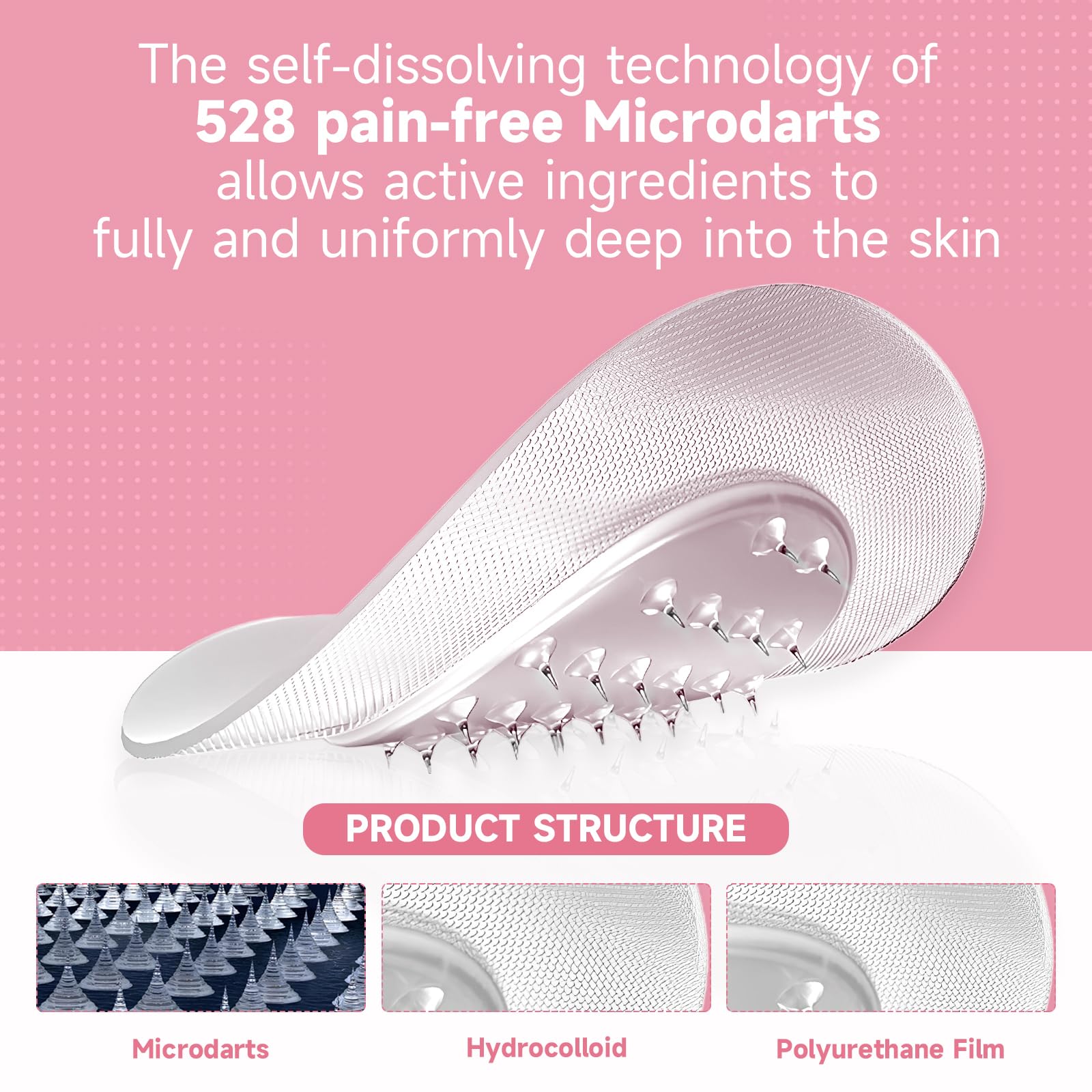 TEAWOO patch applied under eye demonstrating precise targeted treatment