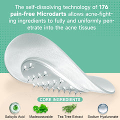 TEAWOO patch applied to cheek demonstrating secure adhesion and discreet wear