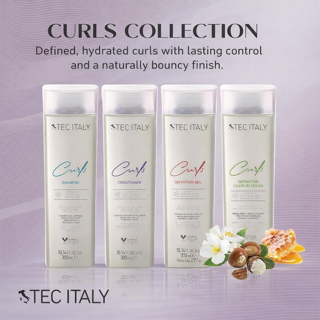 Tec Italy ingredient label close-up highlighting plant extracts and vitamin B5 benefits