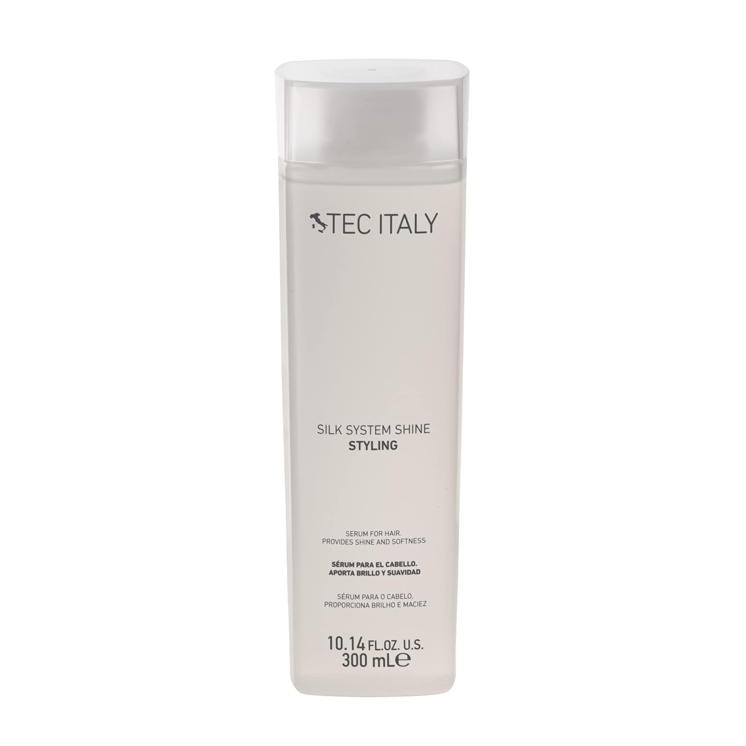 Tec Italy front bottle showing product and volume, highlights convenience