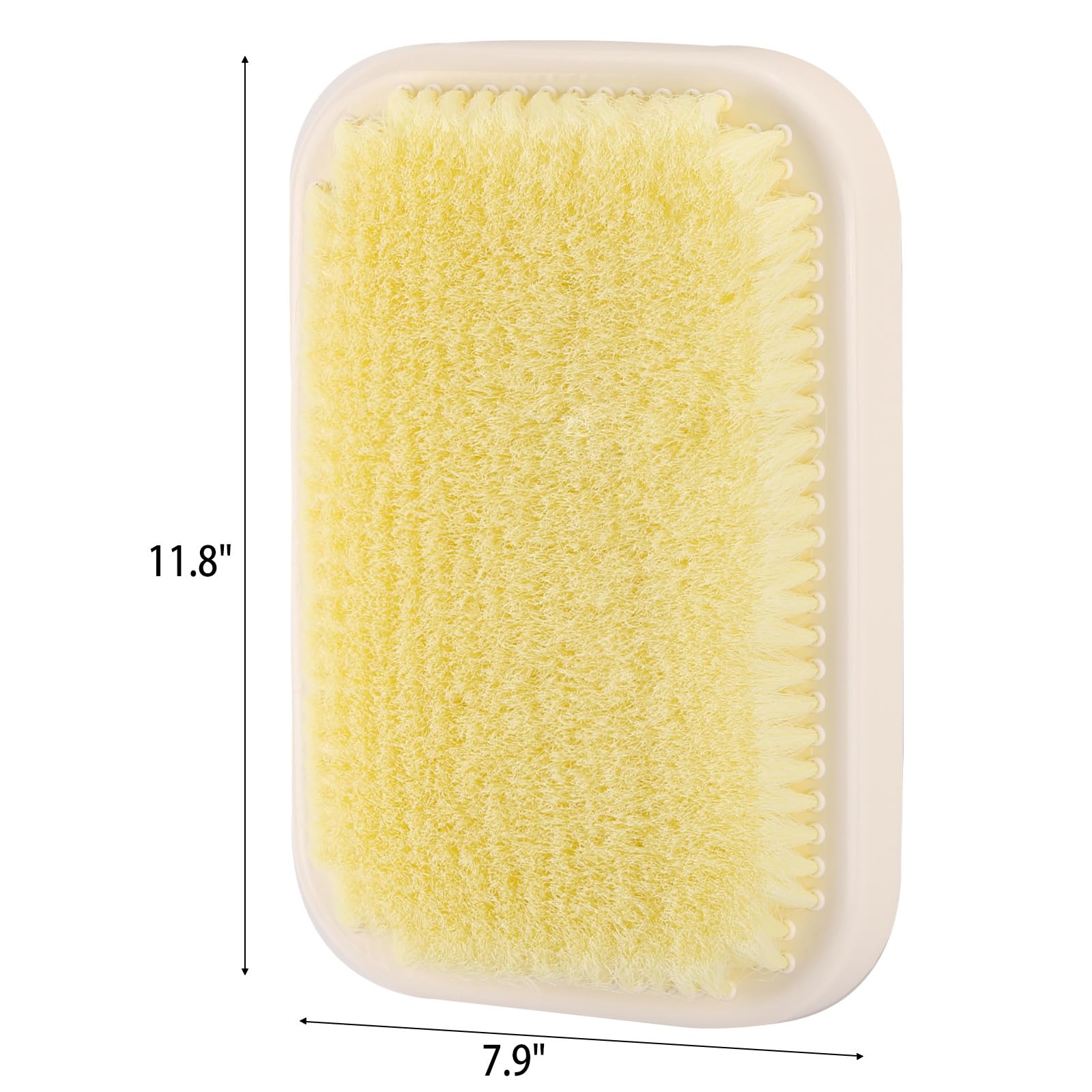 Tecbeauty close-up of firm plastic bristles highlighting effective exfoliation