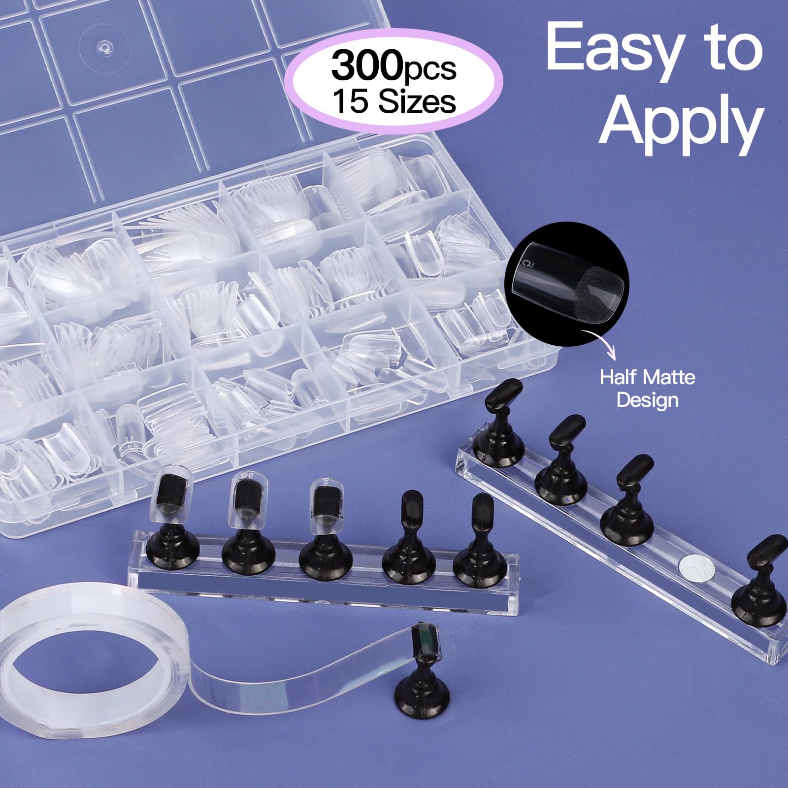 Teenitor nail art brushes and dotting tools laid out to enable precise designs