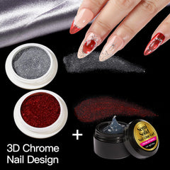 Teenitor semi-solid glue and wax pen shown for secure 3D nail decorations