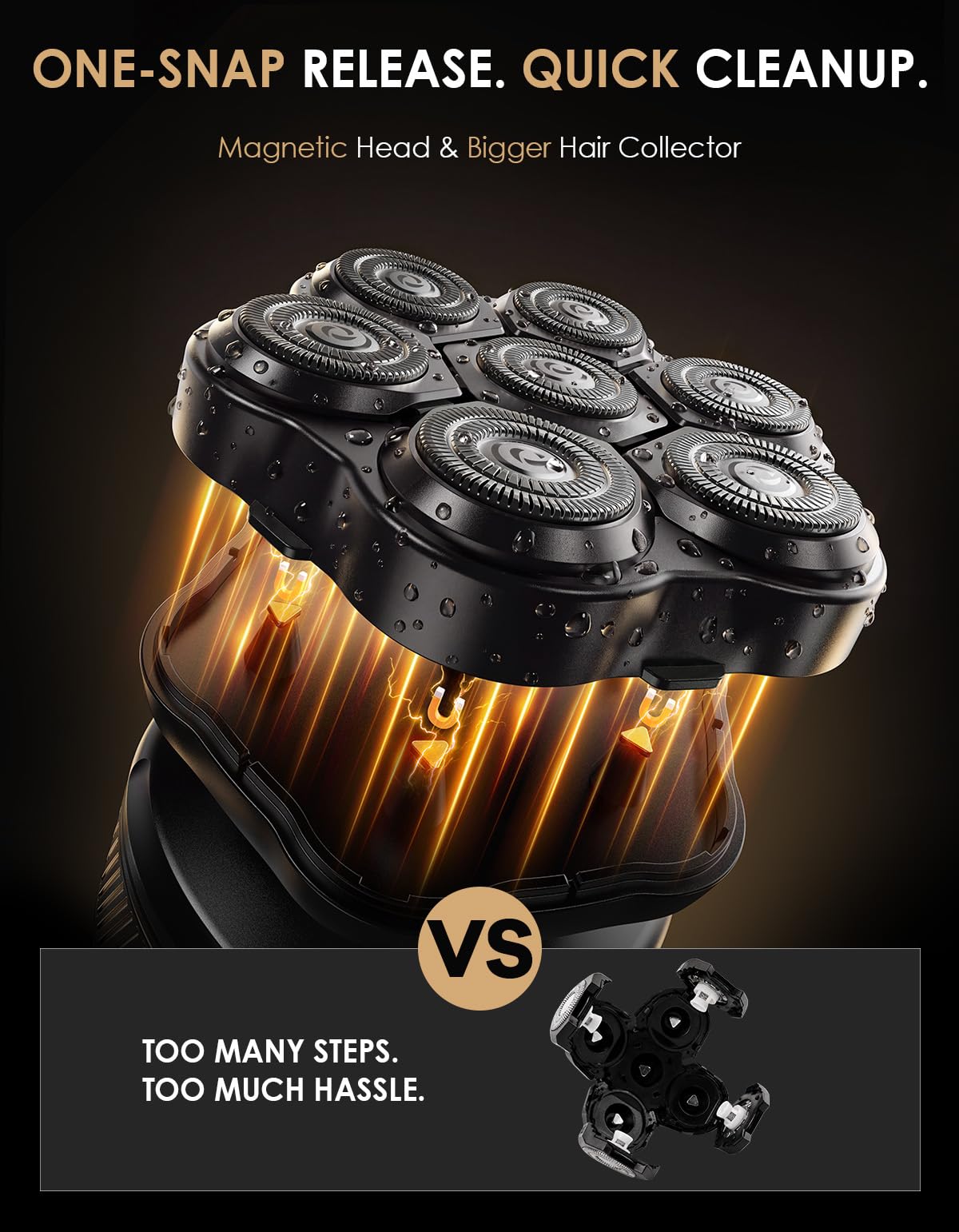 TEKARC 7D Pro magnetic head removal for fast cleaning