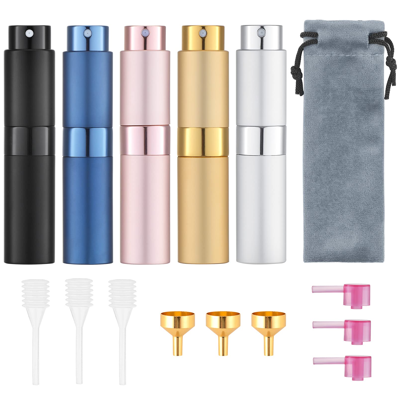 Tekson five-pack front view showing compact travel-friendly design and convenience