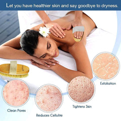 TEMEAYE natural boar bristle close-up revealing soft texture for gentle exfoliation