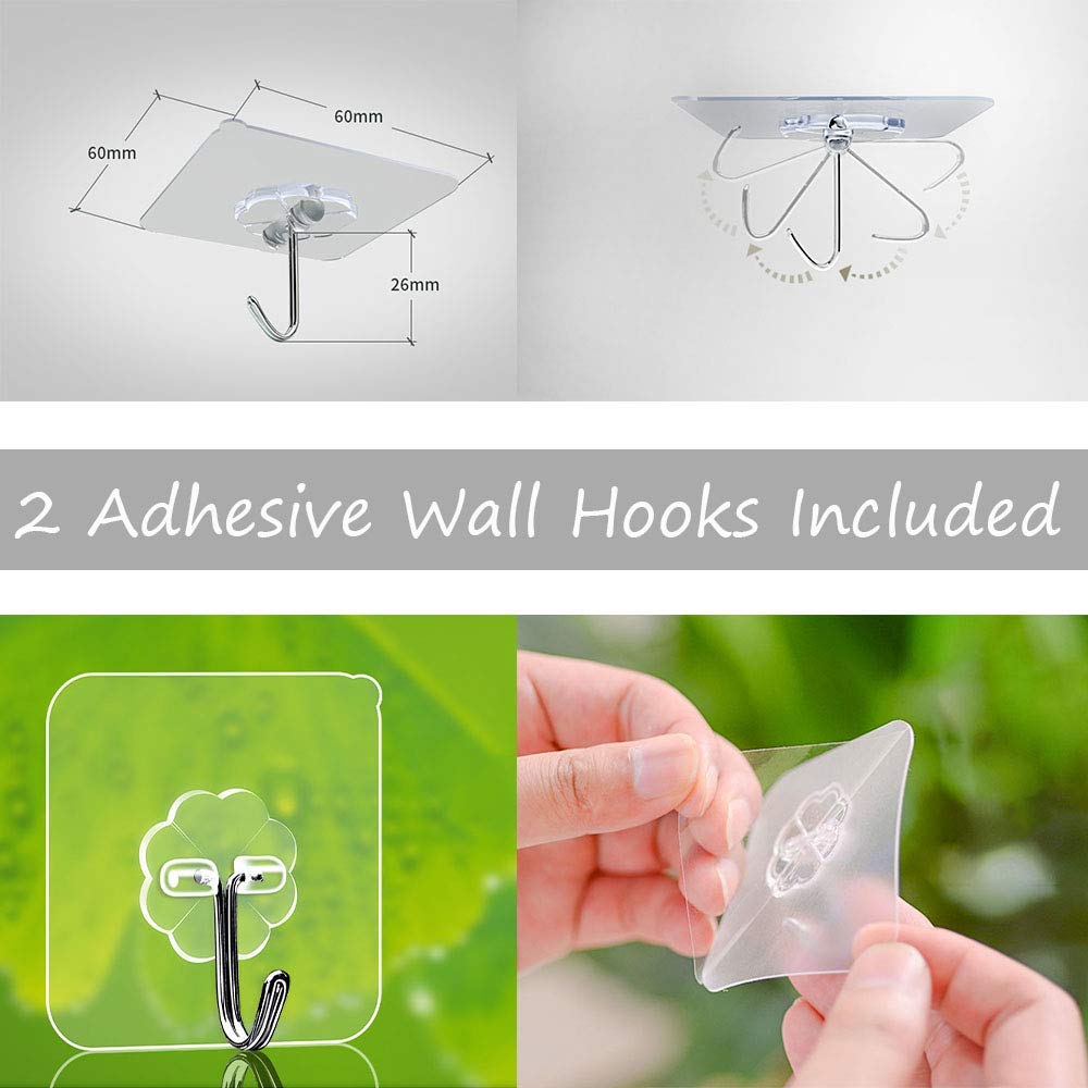 TEMEAYE stainless-steel hooks with brushes hanging for tidy air-dry storage