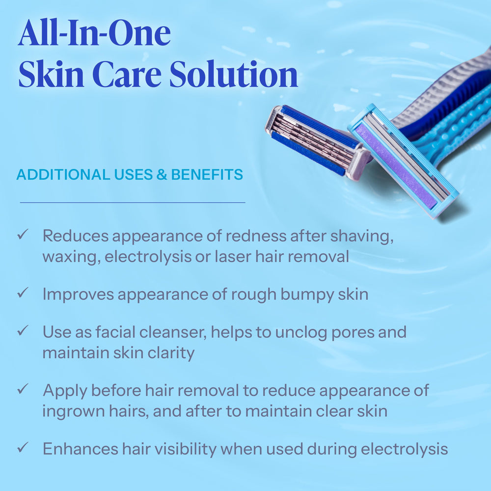 Tend Skin being applied to bikini area to reduce bumps and soothe skin