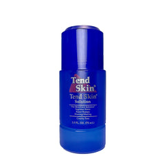 Tend Skin roll-on front view showing refillable applicator and clear label benefit
