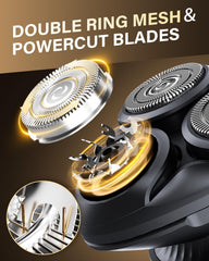 TEPOTZ pop-up trimmer extended for precise sideburn and mustache shaping
