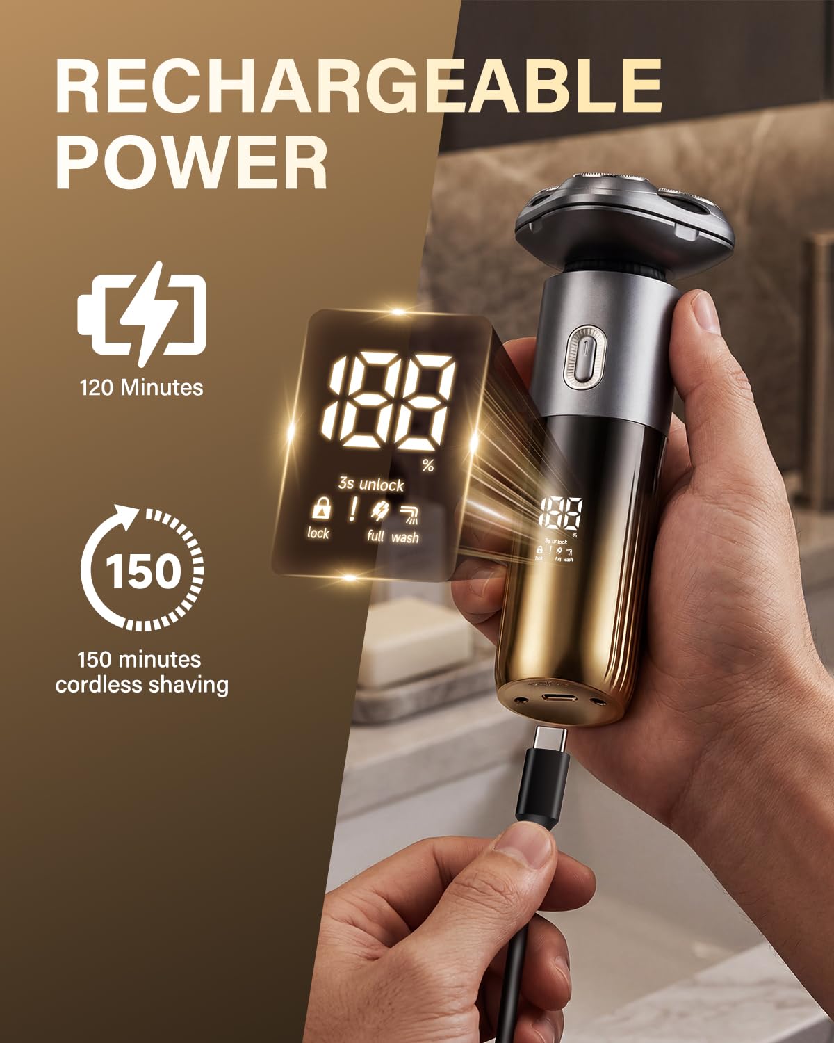 TEPOTZ USB-C charging port for fast recharge convenience