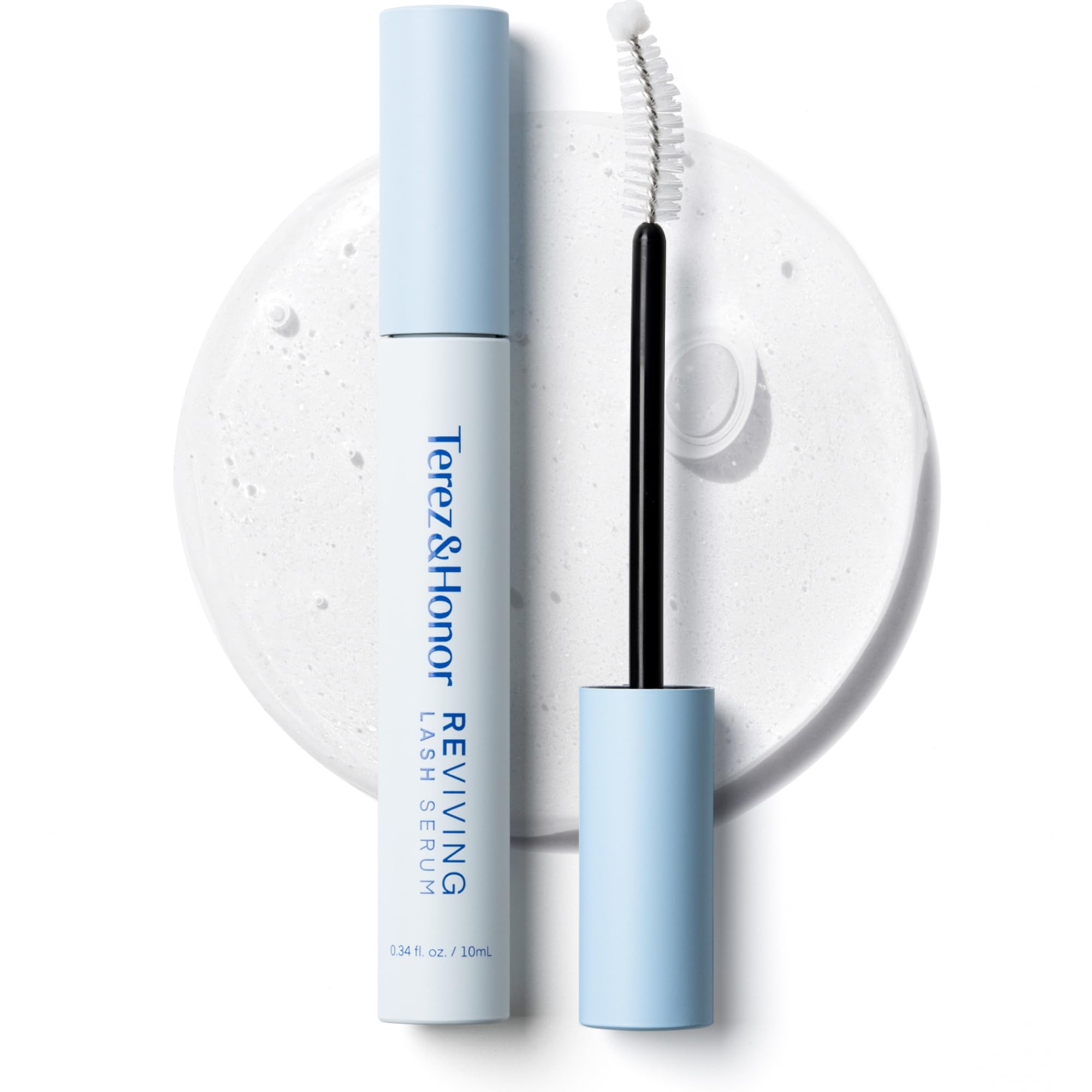 Terez & Honor front packaging showing clean vegan lash serum benefits