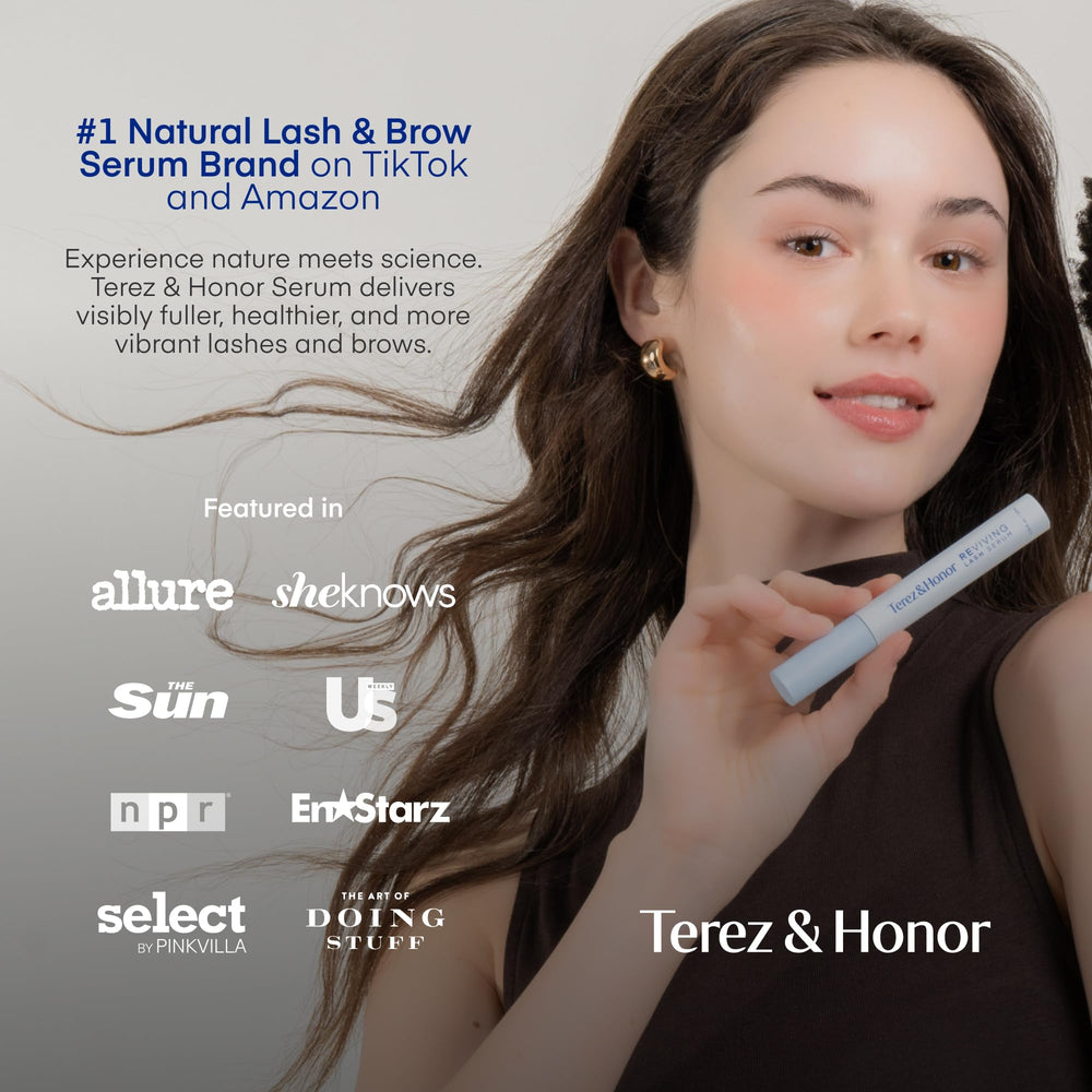 Terez & Honor ingredient highlights showing peptide and PDRN nourishment benefits