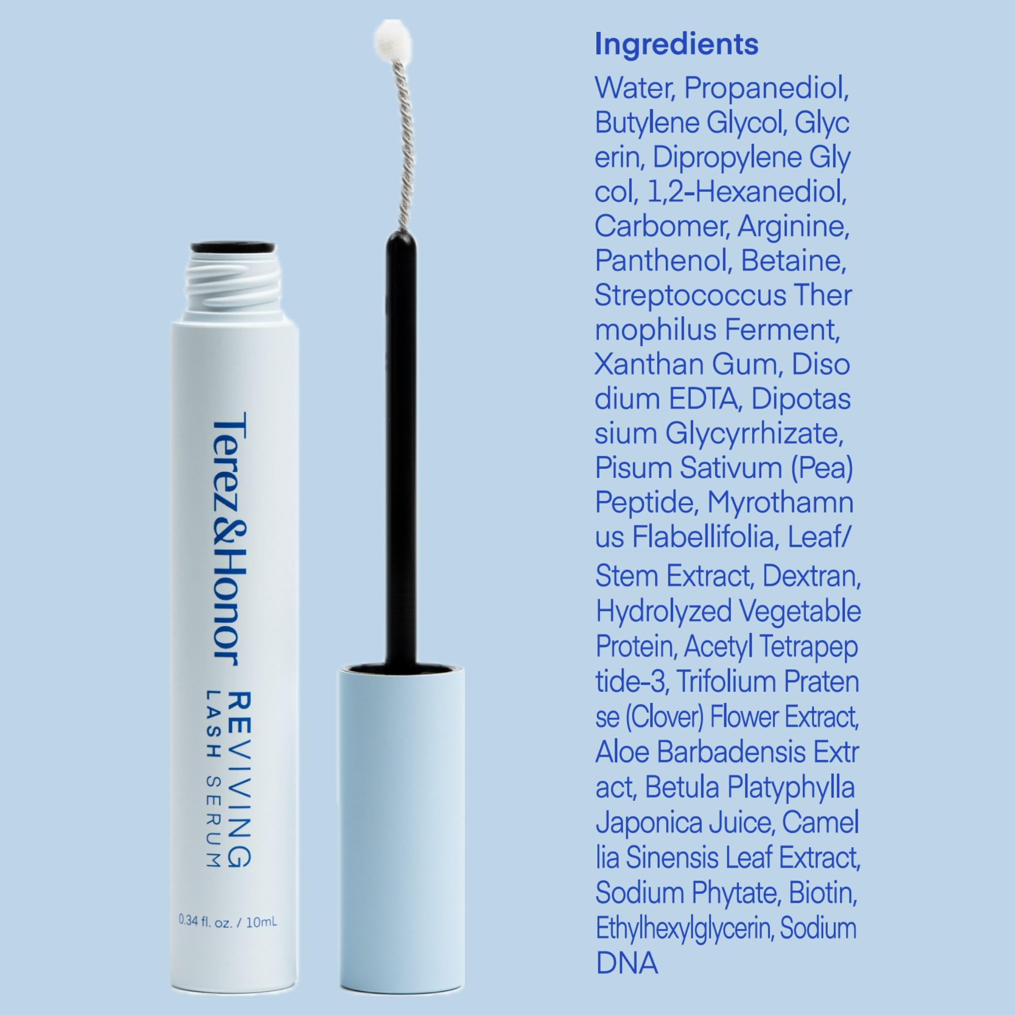 Terez & Honor lifestyle model showing natural-looking enhanced lashes