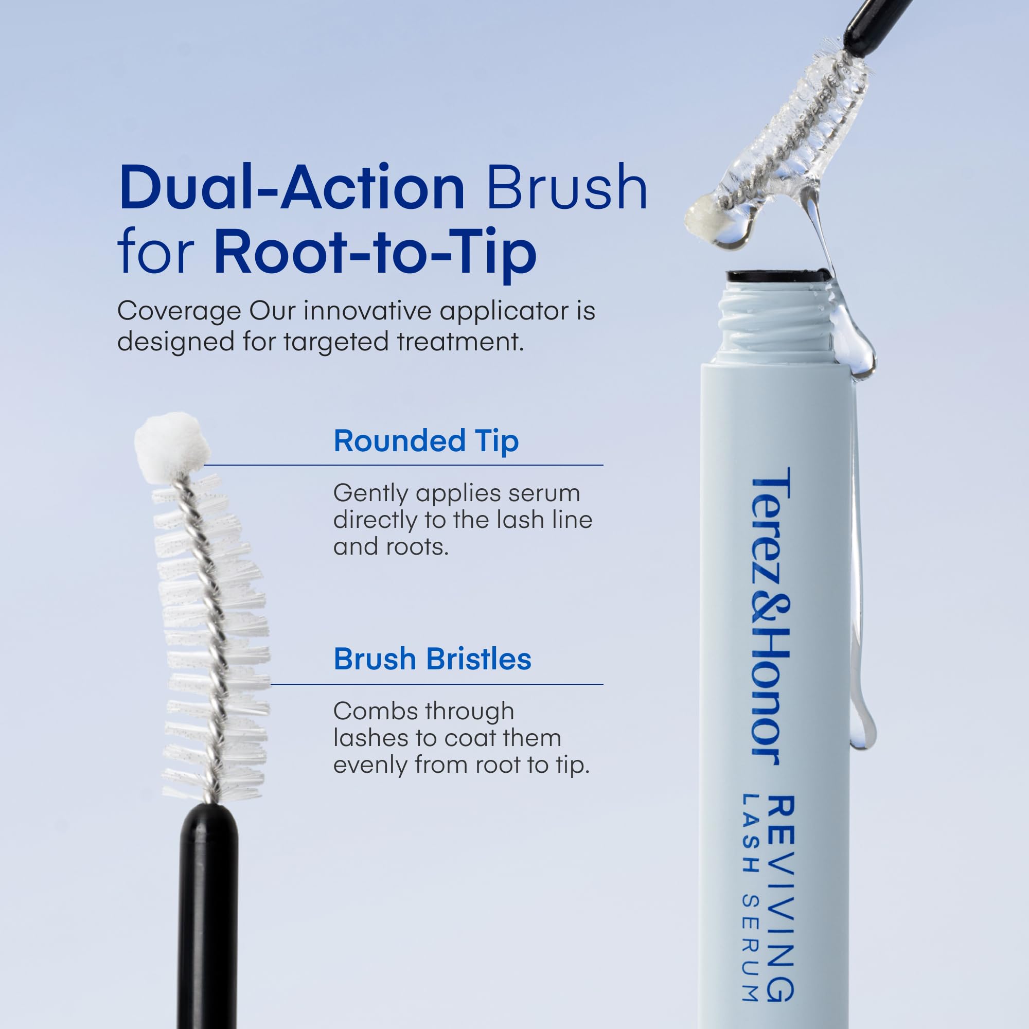 Terez & Honor bottle held in hand showing compact travel-friendly size