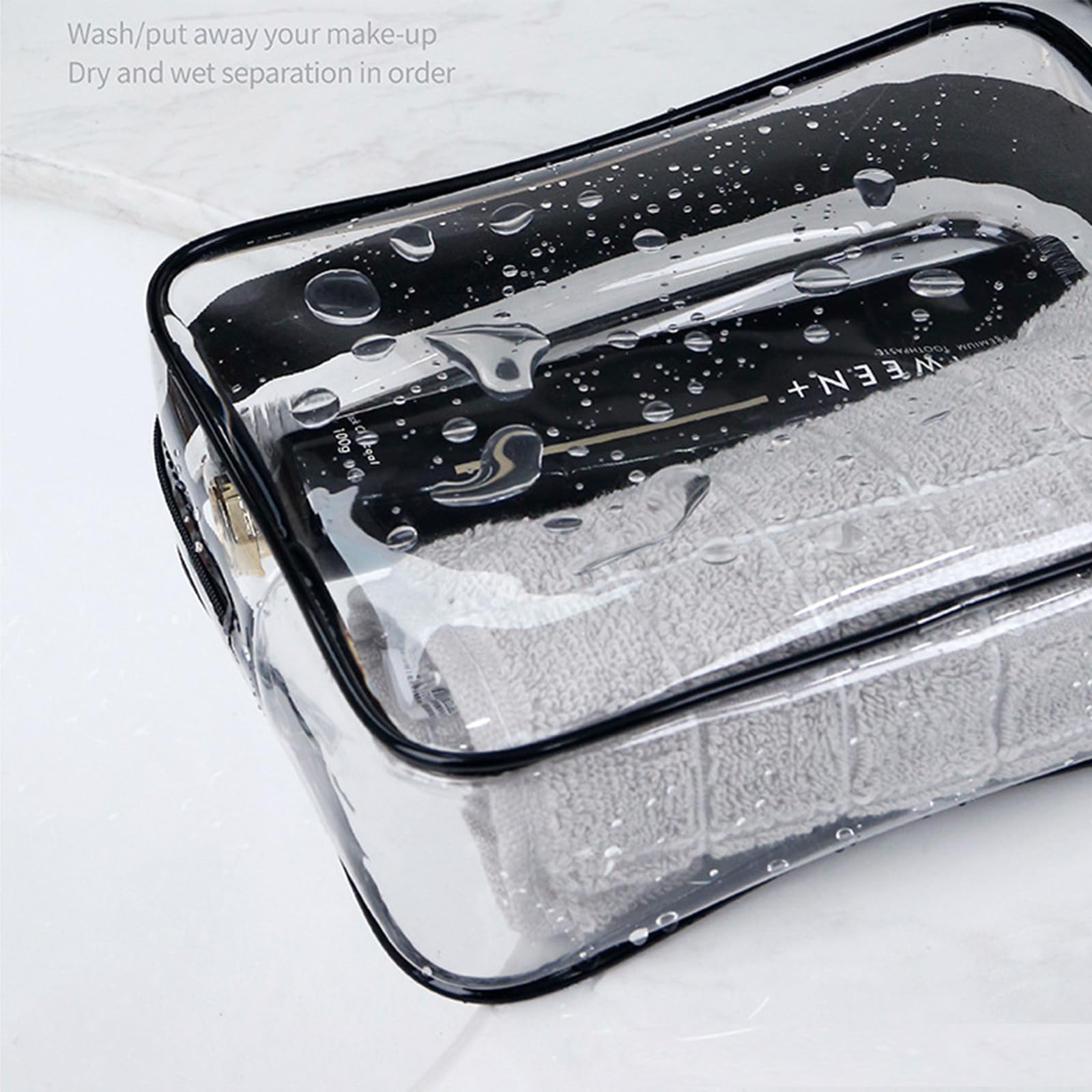 Tergy bag next to hand showing compact size and easy packing benefit