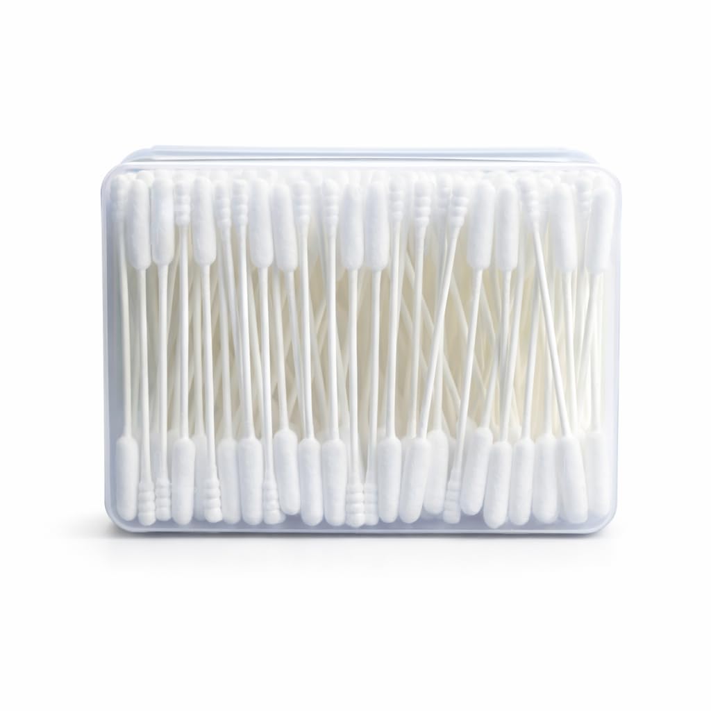 Terporium swab cleaning an electronic port for lint-free maintenance