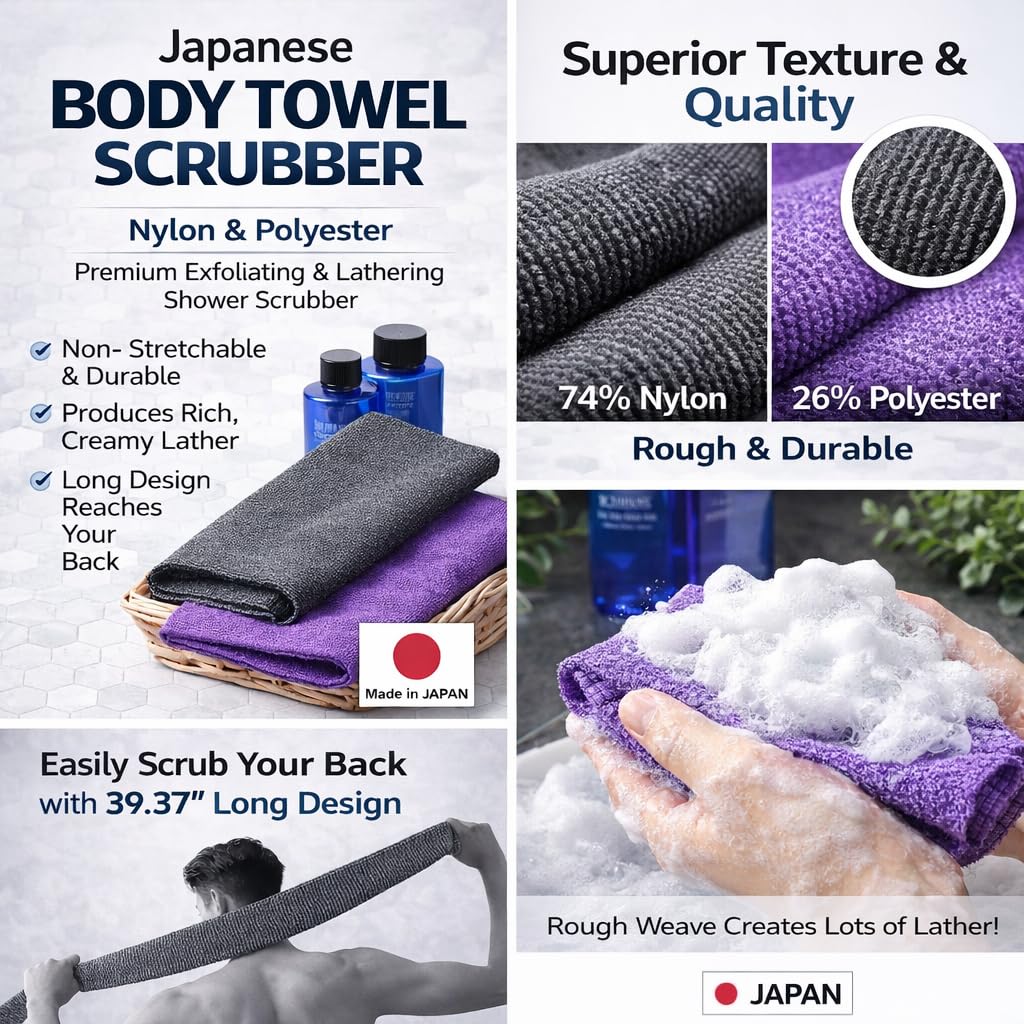 Terra Distribution long towel reaching back to show easy reach