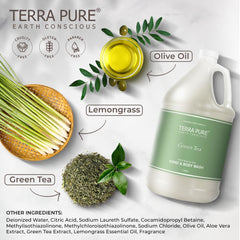 Terra Pure being poured into dispenser to speed housekeeping and reduce waste