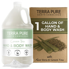 Terra Pure front view of 1 gallon refill showcasing product for efficient restocking