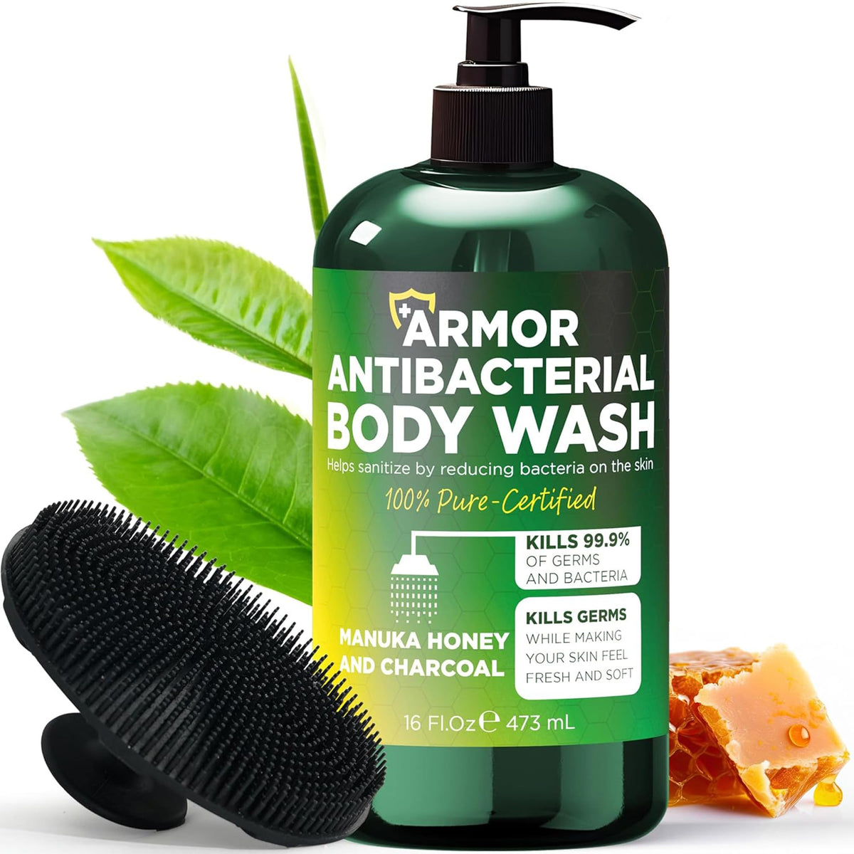 Terramed Just Think Comfort front bottle showing label and benefit of antibacterial cleansing