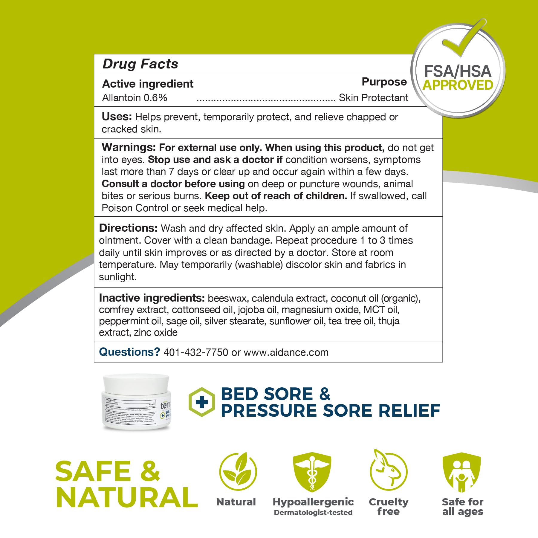 terrasil label ingredients closeup highlights natural components and safety