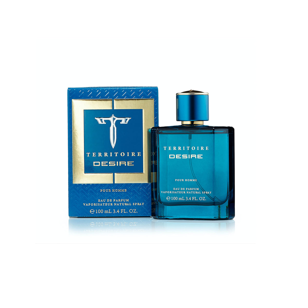 Territoire bottle front view showing sleek bottle design and premium finish
