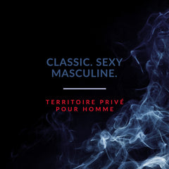 Territoire reflective glass label highlighting premium finish and branding
