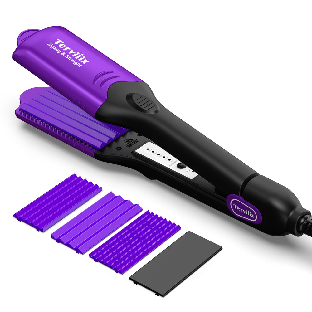 Terviiix compare plate width scale showing crimp size options for tailored looks