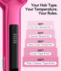 Terviiix temperature dial and controls offering adjustable heat for precise styling