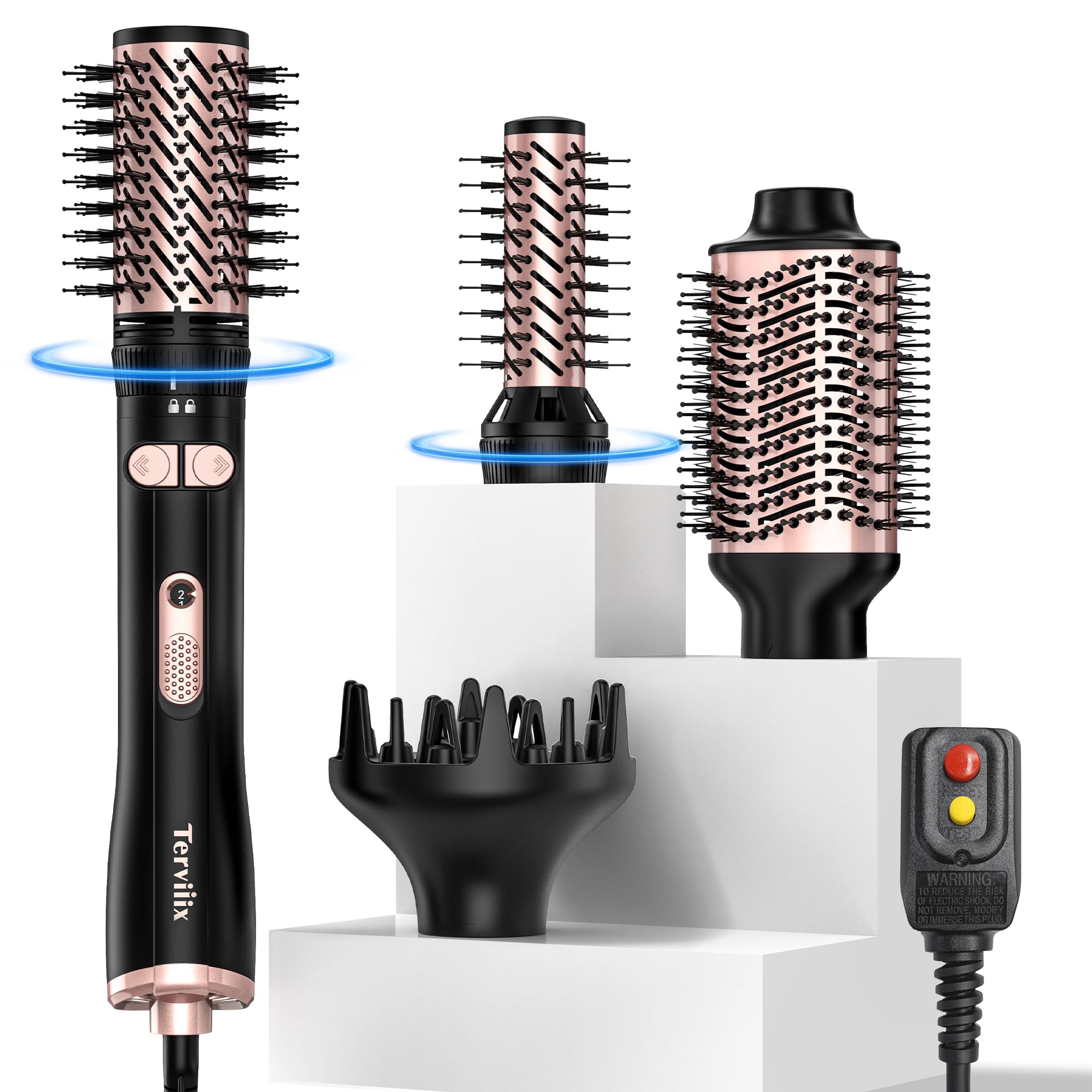 Terviiix front view with attachments showing versatile styling options