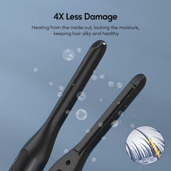 Terviiix plate close-up ceramic tourmaline texture for even heat and shine