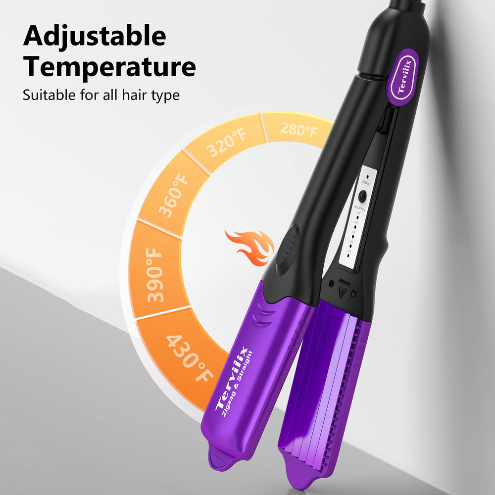 Terviiix temperature controls and display for precise heat settings and safe styling
