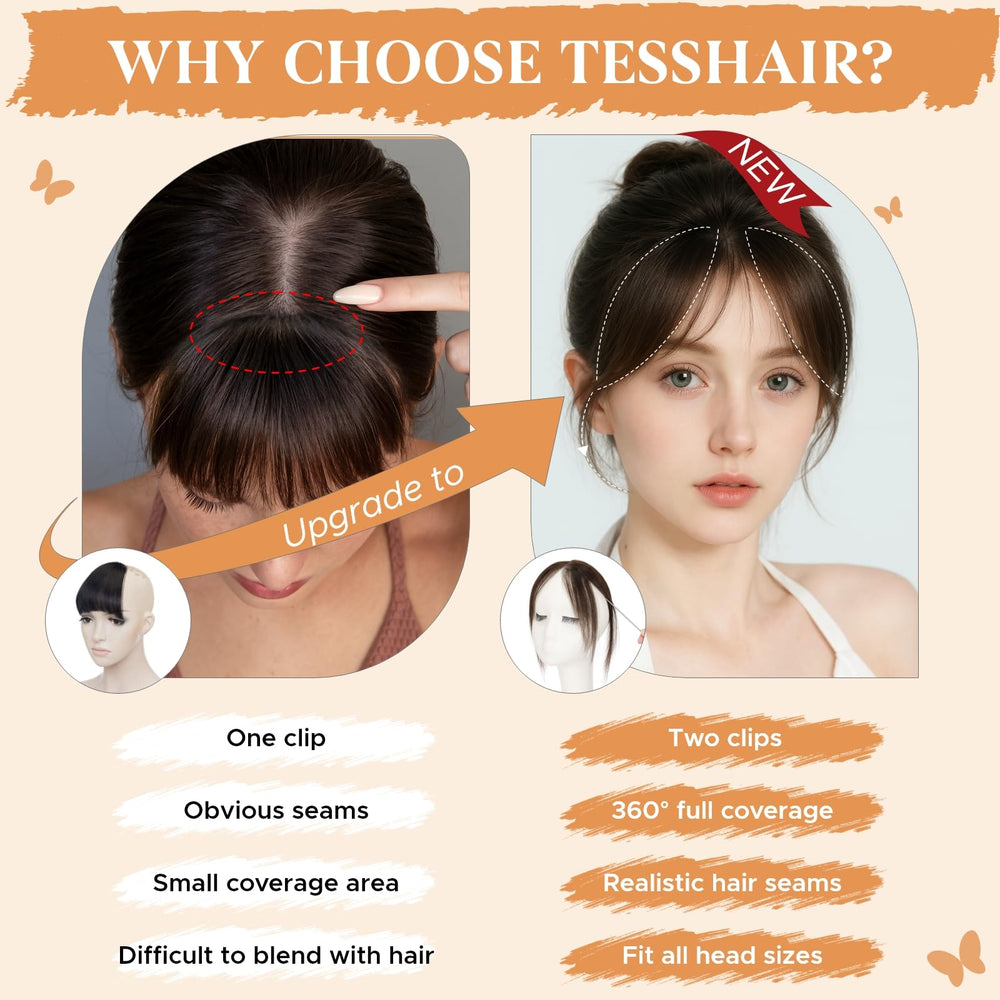 TESSHAIR close-up of human hair texture for realistic movement benefit