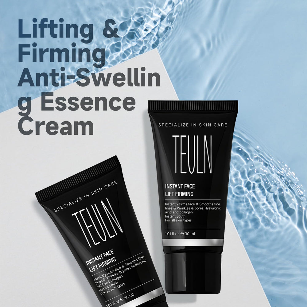 TEULN applied along neck and jawline showing lifting and contouring benefits