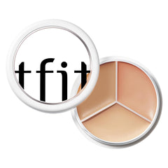TFIT palette front compact showing three warm shades and portability benefit