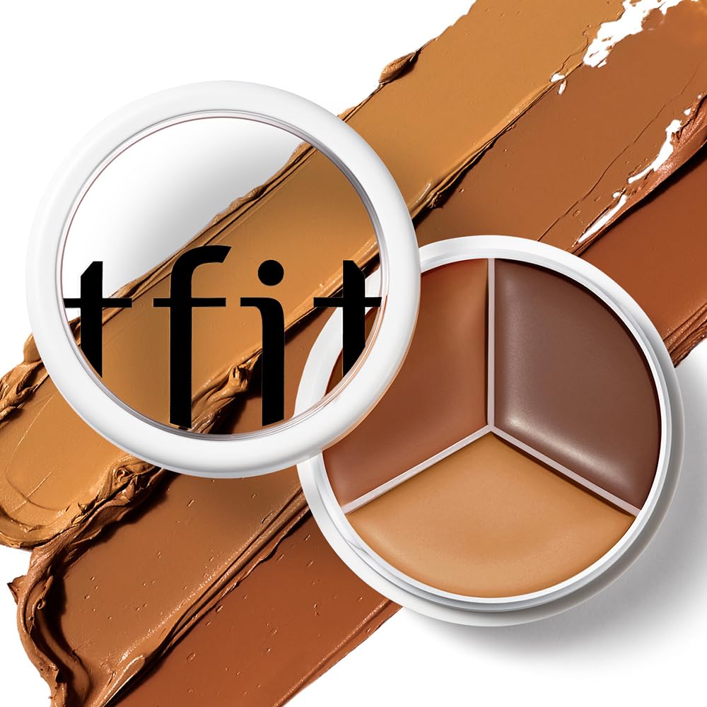 TFIT open palette displaying three matching cream shades for customizable coverage