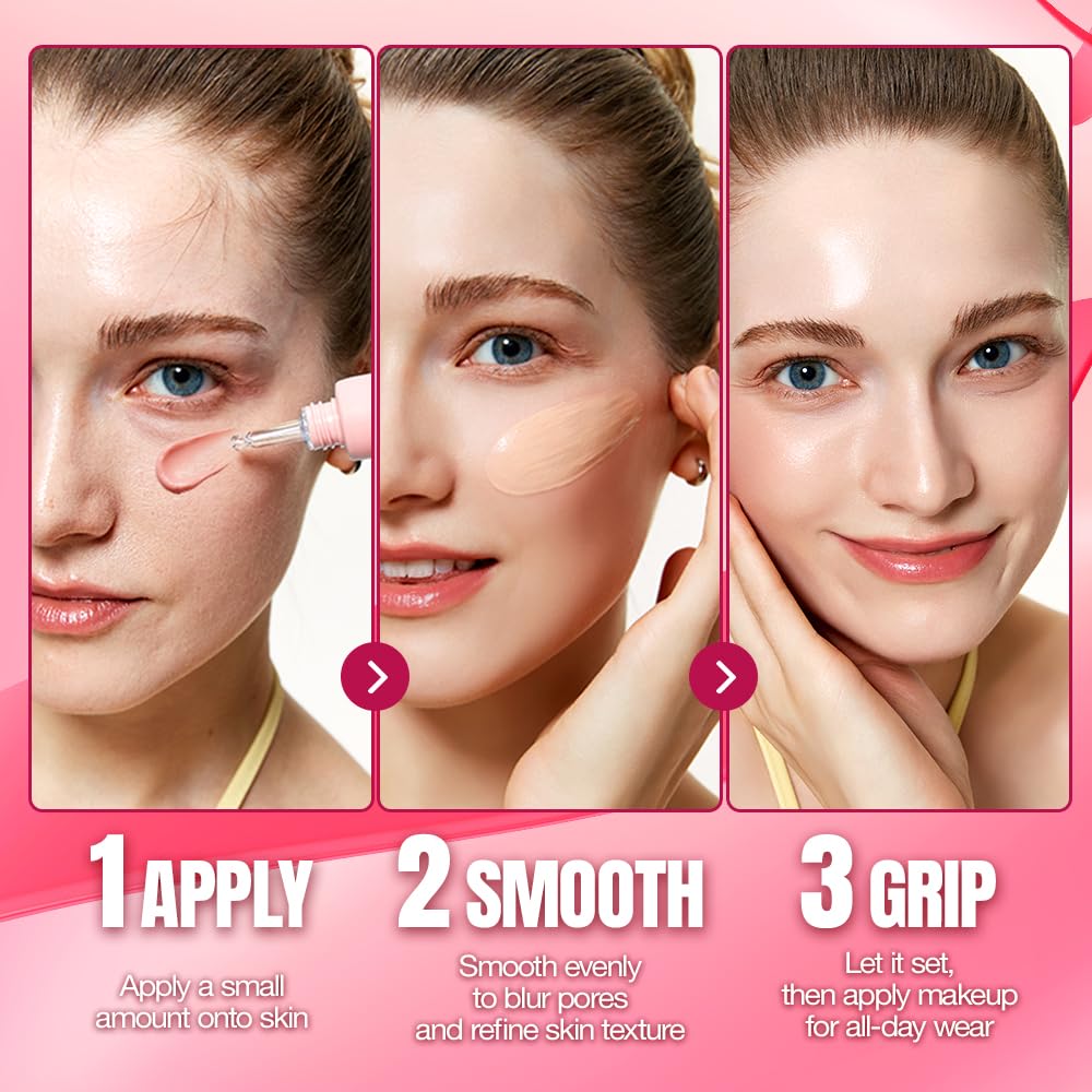 TFIT before and after close-up showing visible pore blurring and smoother skin
