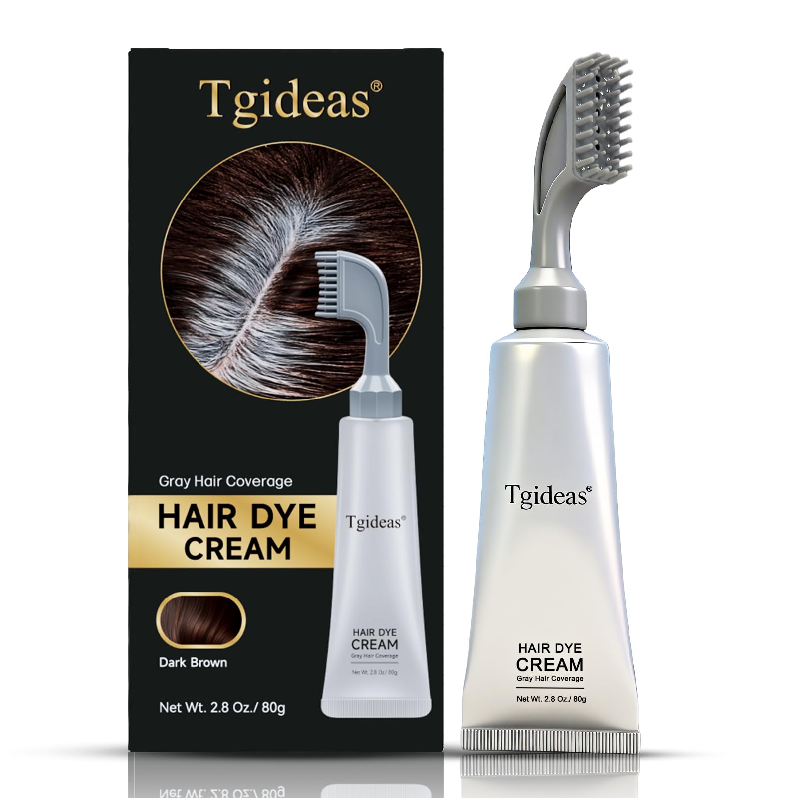 Tgideas front packaging showing Dark Brown kit and included items beneficial for quick touch-ups