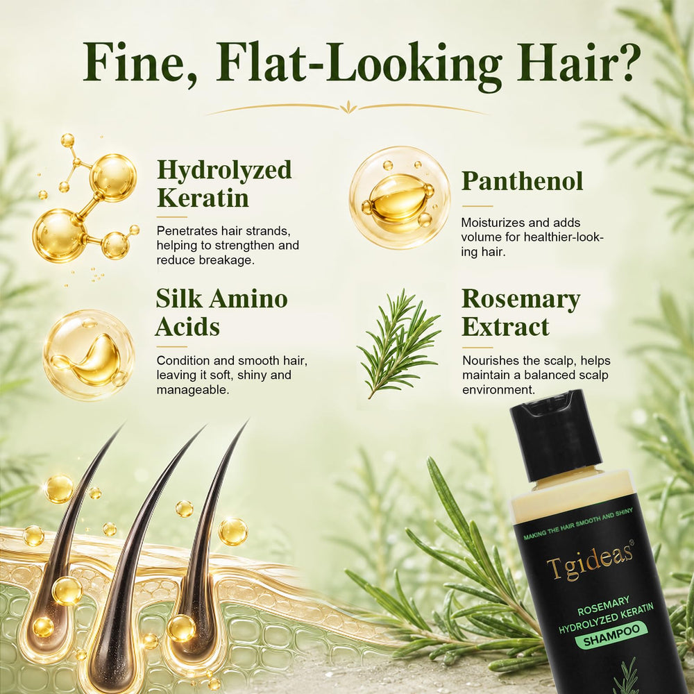 Tgideas before and after hair comparison showing fuller-looking strands