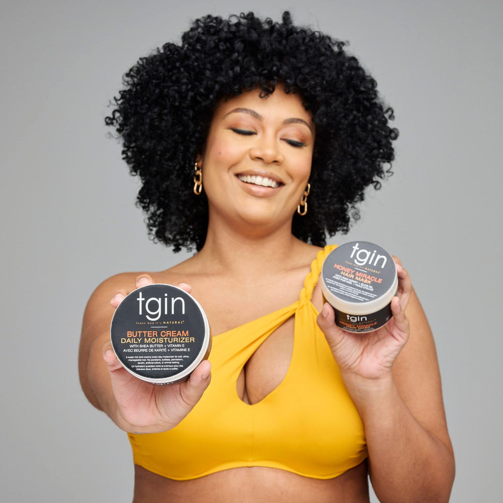 tgin both jars on bath shelf organized for easy routine